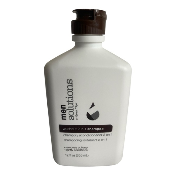 Great Clips Men Solutions Washout 2 in 1 Shampoo Removes Buildup 12 fl oz New - Picture 3 of 3